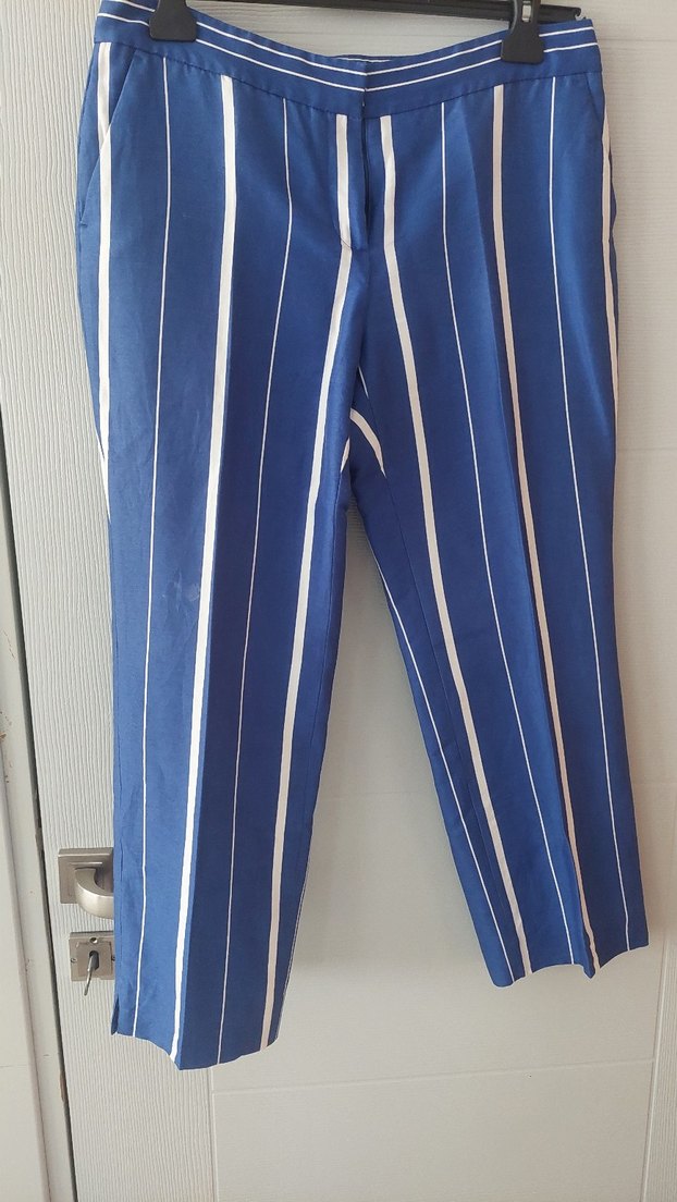 Mavi Baskılı  Midi Şort - Görsel 2