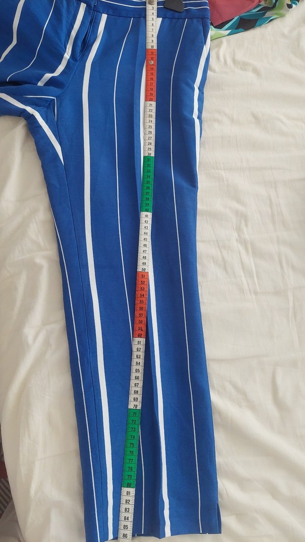 Mavi Baskılı  Midi Şort - Görsel 4