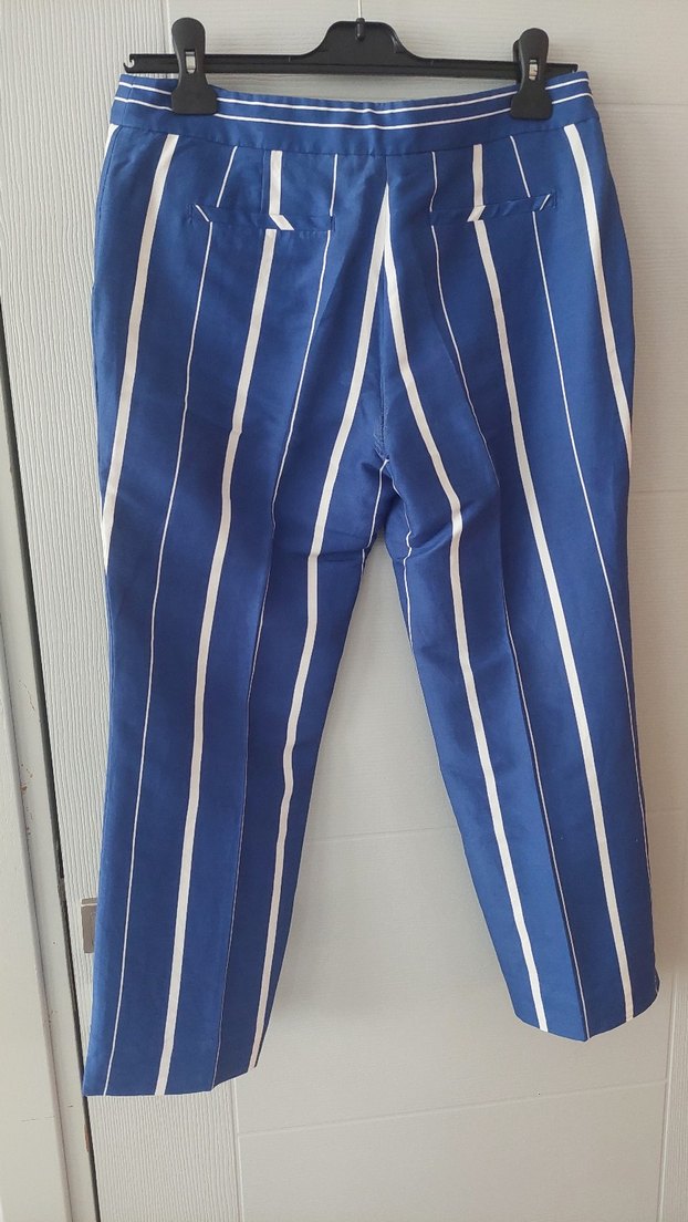 Mavi Baskılı  Midi Şort - Görsel 3