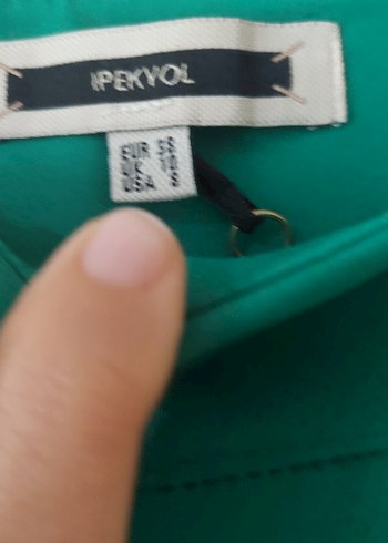 Kadın Yeşil Kemerli Midi Kumaş Pantolon - Görsel 3