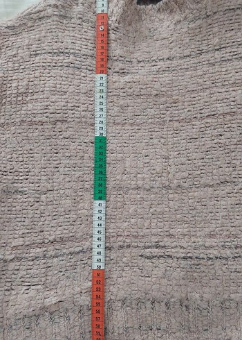 Bej Örgü Kadın Triko Yüksek Yaka Kazak - Görsel 4