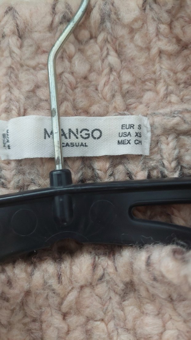 Bej Örgü Kadın Triko Yüksek Yaka Kazak - Görsel 5