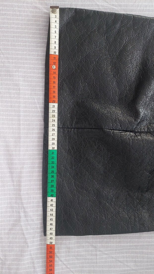 Siyah Deri Pilili Midi Mini Etek - Görsel 5