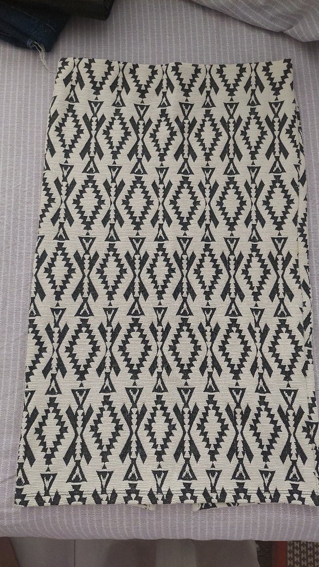 Gri Bohem Tarzı Desenli etek - Görsel 2