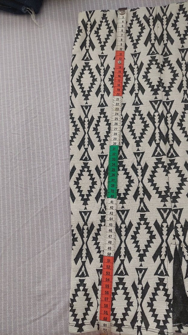 Gri Bohem Tarzı Desenli etek - Görsel 5