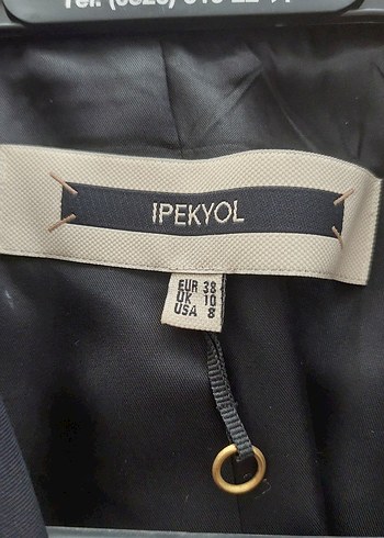 Kadın siyah Desenli Düğmeli Ofis Blazeri - Görsel 3