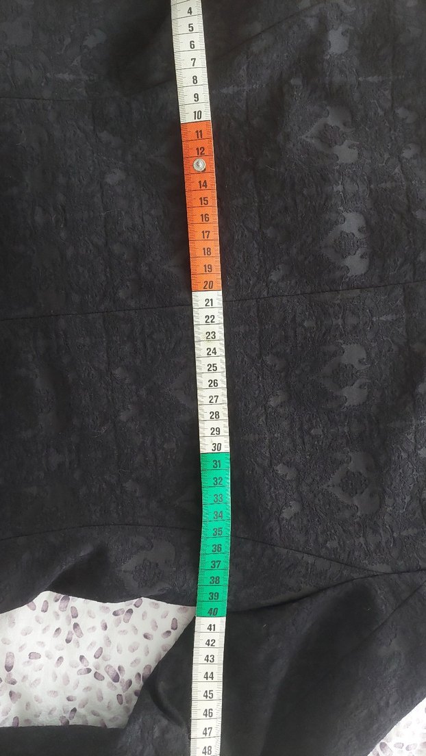 Kadın siyah Desenli Düğmeli Ofis Blazeri - Görsel 4