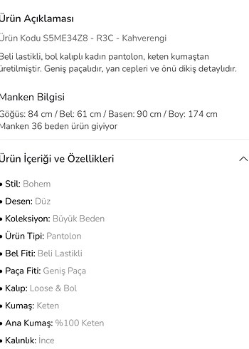 Zara LCW KETEN PANTOLON