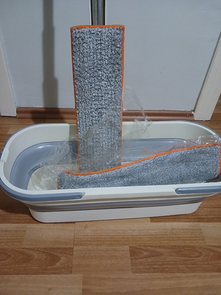 Diger Beyaz Gri Paspas ve Mop Seti - Görsel 4