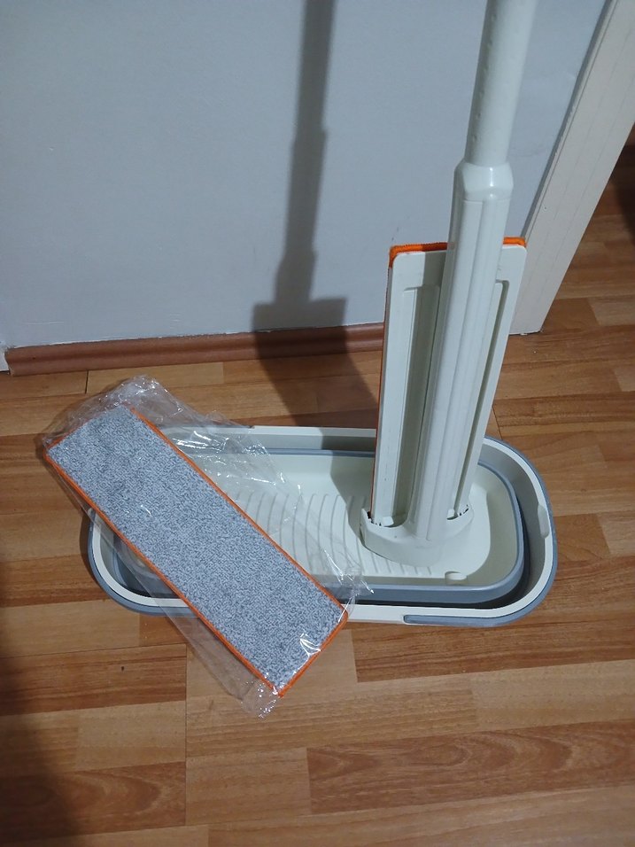 Diger Beyaz Gri Paspas ve Mop Seti - Görsel 2