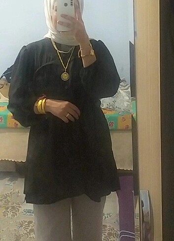 Diğer Tesettür siyah tunik