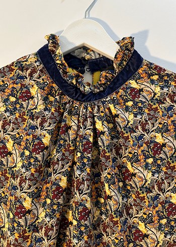 Adl Uzun Kollu Fırfırlı Bohem Elbise - Görsel 3