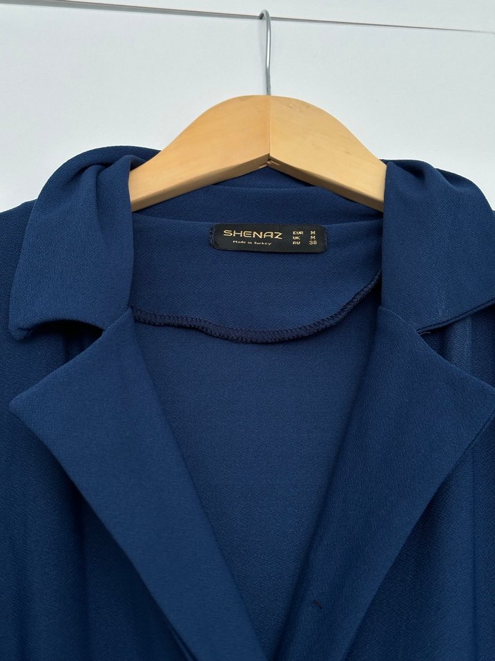 Lacivert Kemerli Kadın Uzun Tulum M beden - Görsel 5