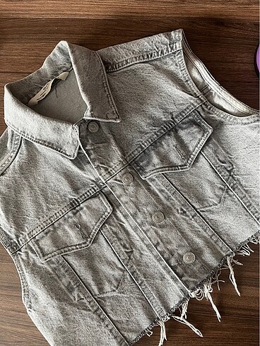 dilvin denim yelek
