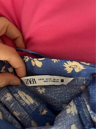 xs Beden Zara elbise
