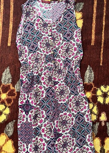 Renkli Desenli Bohem Uzun Tulum - Görsel 2