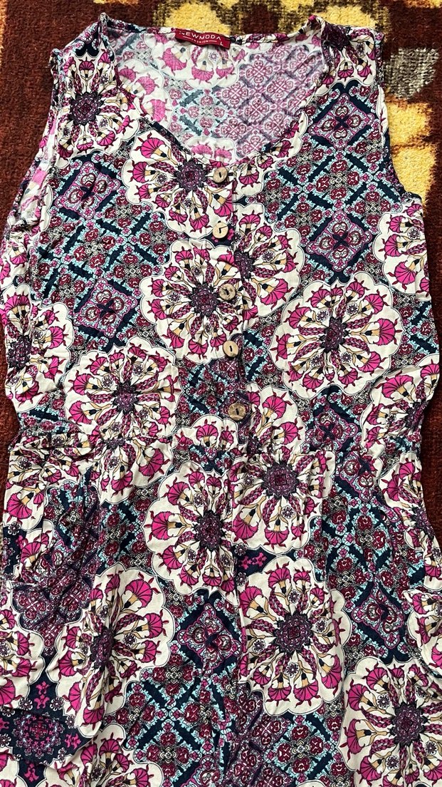 Renkli Desenli Bohem Uzun Tulum - Görsel 3