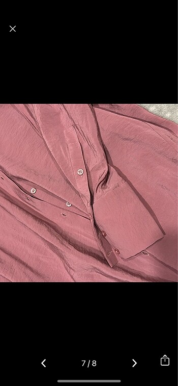 xs Beden pembe Renk Zara Pembe Oversize Gömlek