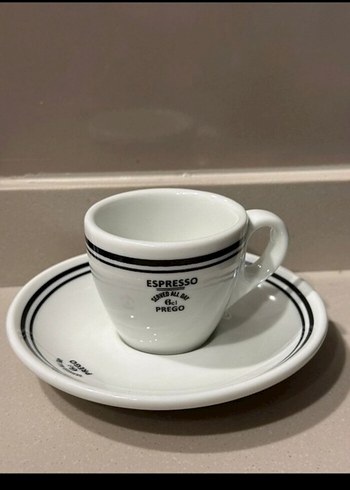 HM Beyaz Espresso Fincanı ve Tabağı