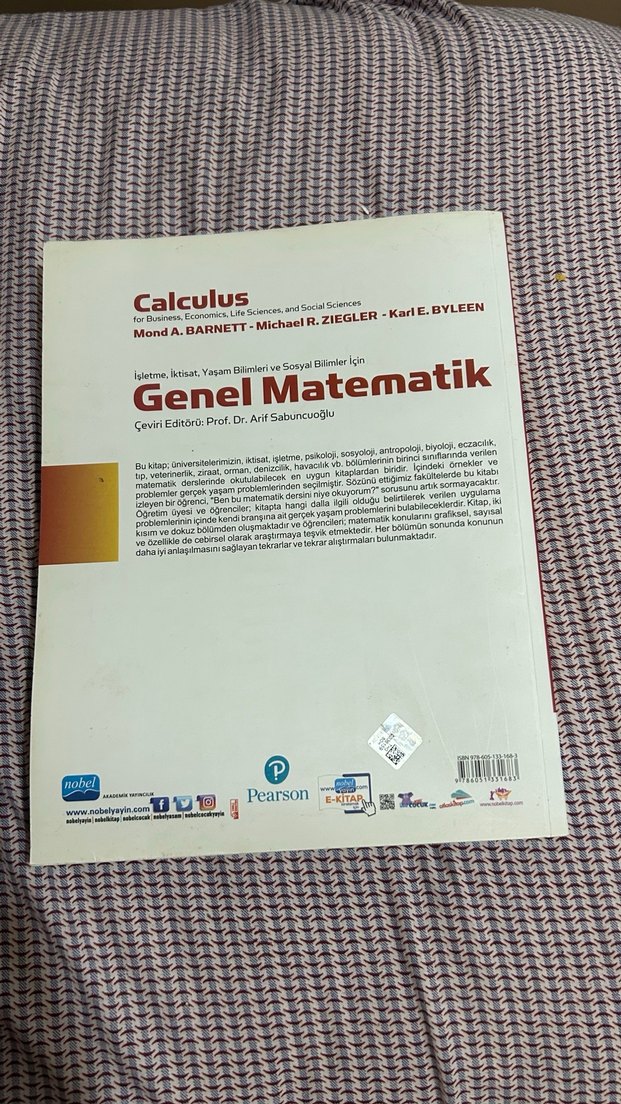 Genel Matematik - Barnett, Ziegler, Byleen - Görsel 3