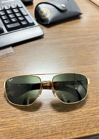Rayban Unisex Parlak Altın Renk Kemerli Gözlük