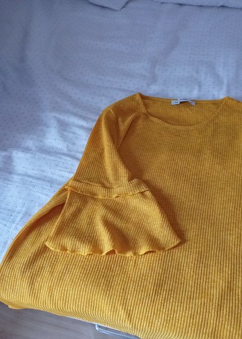 m Beden sarı Renk kadın tişörtu sarı renk