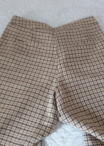 Kadın kareli Kumaş Pantolon - Görsel 5