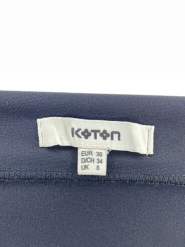 36 Beden siyah Renk Koton Midi Etek %70 İndirimli.