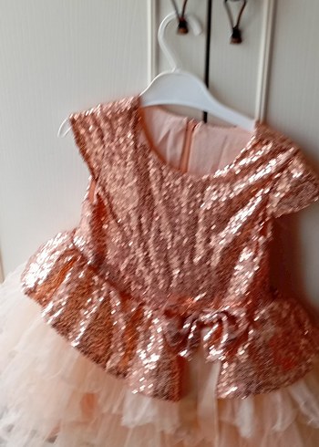 paletli kız çocuk elbisesi - Görsel 2