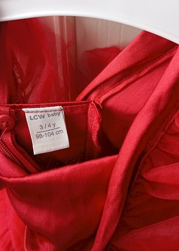 Kız Çocuk Kırmızı Fırfırlı Uzun Kollu Elbise - Görsel 5