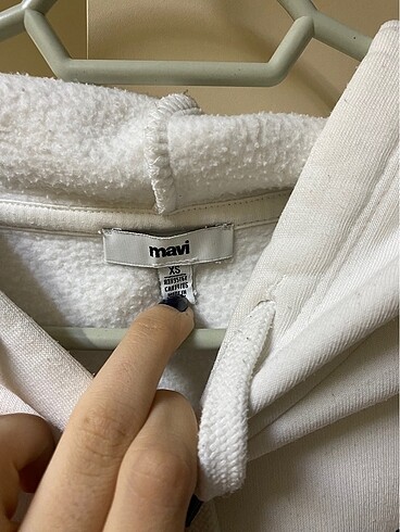 xs Beden Mavi sweatshirt