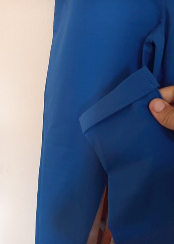 Parlak Mavi Erkek Pantolon - Görsel 2