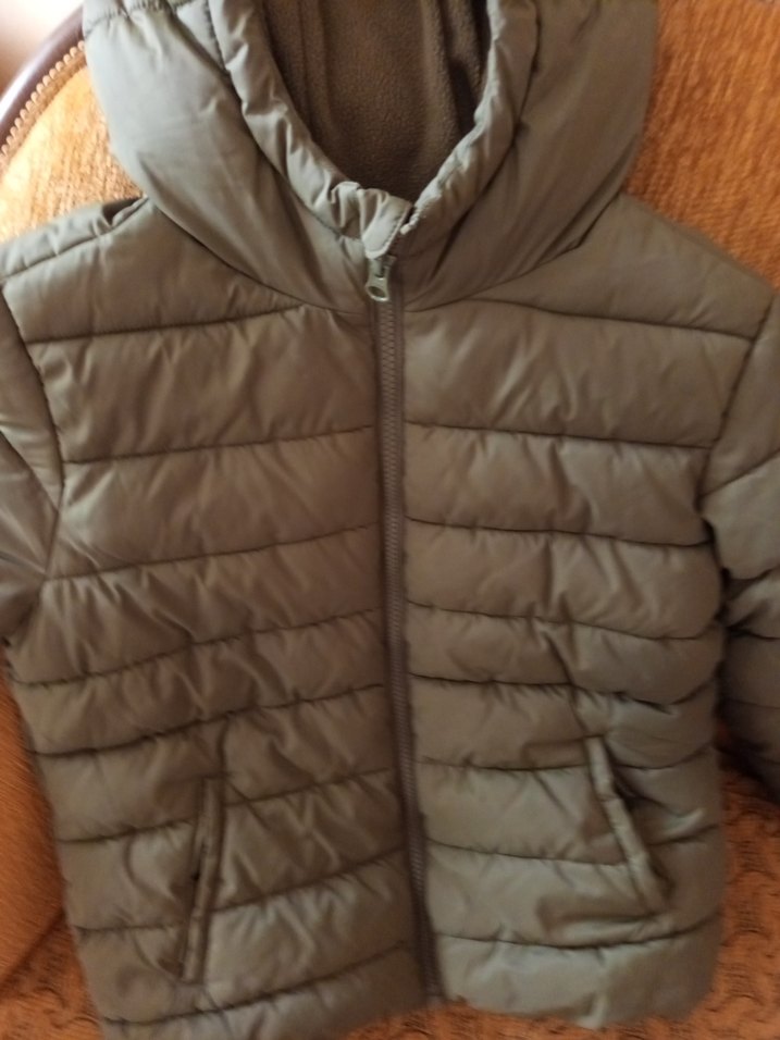 Kız Çocuk Kahverengi Düğmeli Ceket - Görsel 3