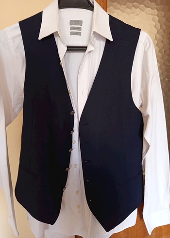 Düğmeli Modern Klasik Erkek Takım Elbise - Görsel 7