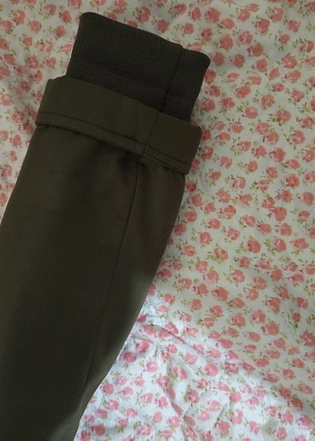 Kürk Detaylı Haki Kadın Mont - Görsel 6