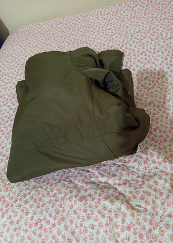 Kürk Detaylı Haki Kadın Mont - Görsel 7