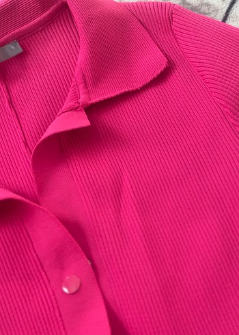 Pembe Kısa Kollu Mini Tulum - Görsel 2