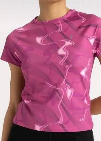 İkili takım Pembe Tie-Dye Midi Spor Tayt ve üst - Görsel 2