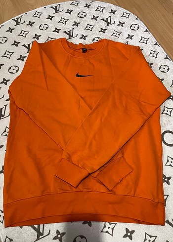 Nike Turuncu Bisiklet Yaka Sweatshirt