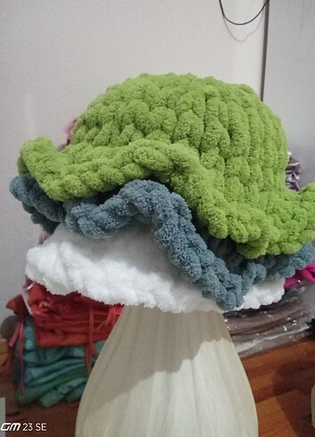 Beden siyah Renk PUFFY BUCKET SAPKA