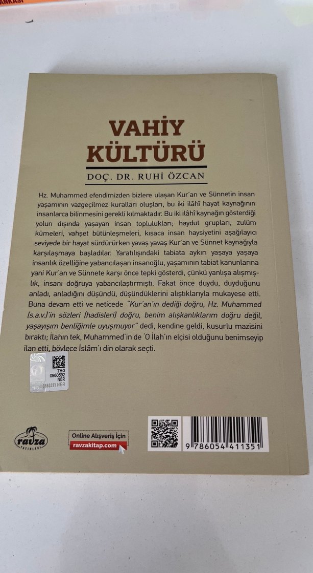 Vahiy Kültürü - Doç. Dr. Ruhi Özcan - Görsel 2
