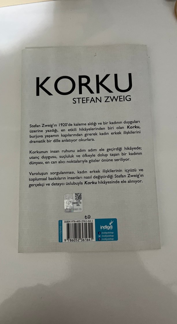 Korku - Stefan Zweig - Görsel 2