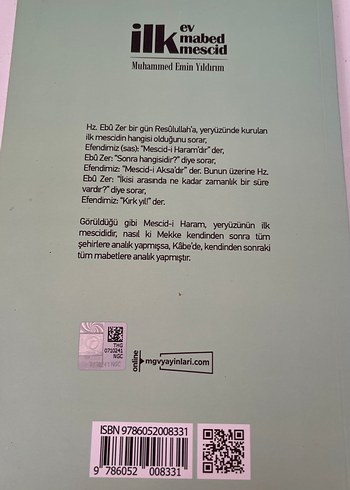 İlk Ev Mabed Mescid - Muhammed Emin Yıldırım - Görsel 2