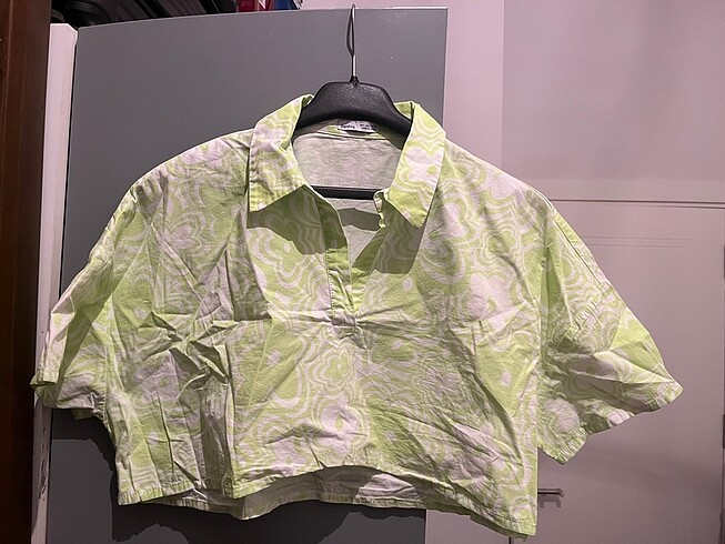 Bershka crop gömlek