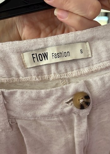 Zara Bej Keten Midi Kadın Pantolon