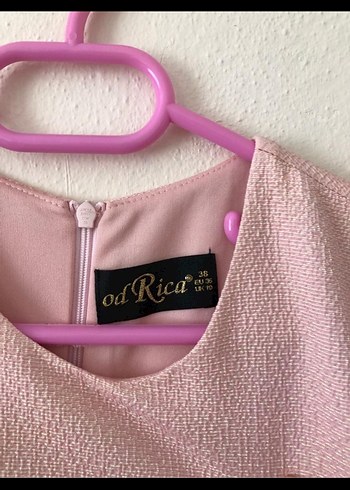 Tesettür Pembe belden oturmalı nişanlık - Görsel 4