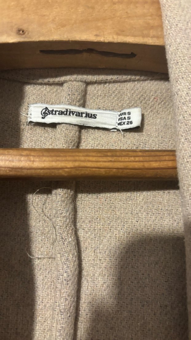 Stradivarius Gri Kemerli Kadın Kaban - Görsel 2