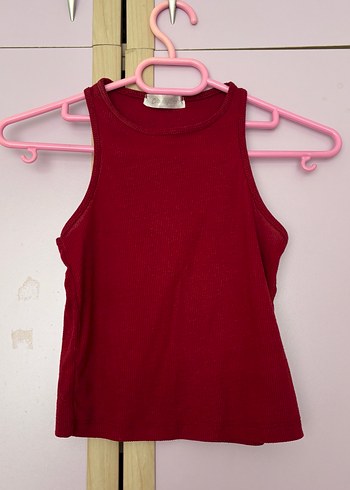 Kırmızı halter Yakalı Kadın Atlet - Görsel 2