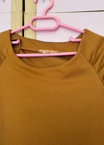 Uzun Kollu Mini vintage Elbise - Görsel 2