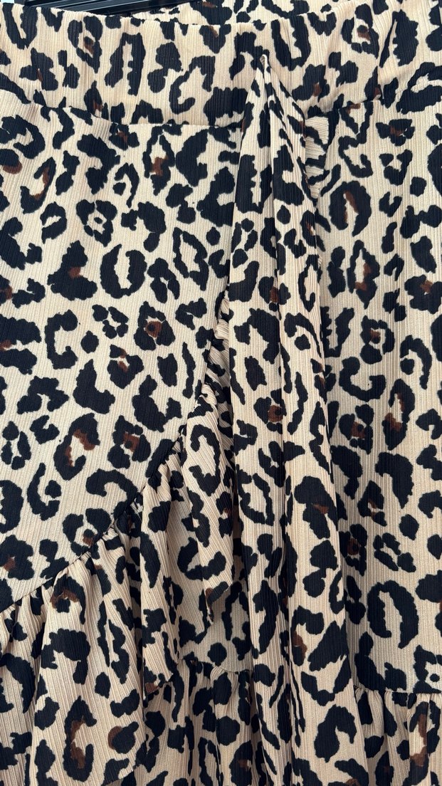 Leopar Desenli Mini Etek - Görsel 2
